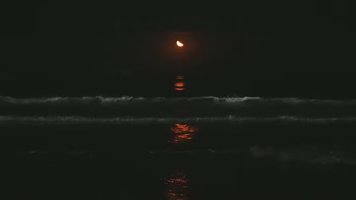 Nature Soundscape527 붉은 달 밤바다 영상 썸네일